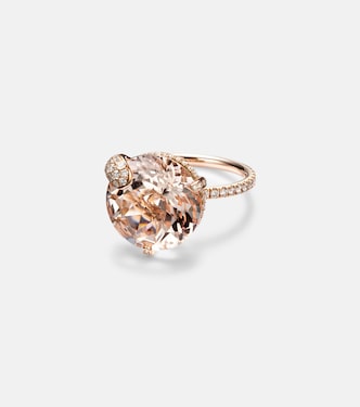 Ring Peekaboo aus 18kt Roségold (750/1000) mit Diamanten und Morganit | Bucherer Fine Jewellery