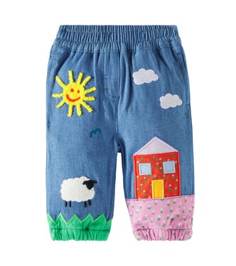 Baby embroidered jeans | Stella McCartney Kids