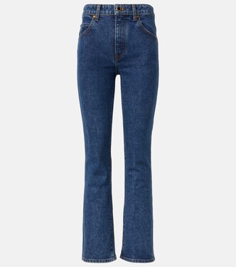 Vivian cropped bootcut jeans | Khaite