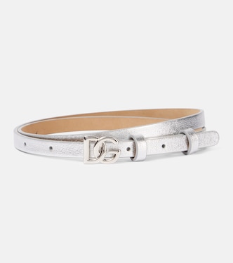 DG 10mm metallic leather belt | Dolce&Gabbana