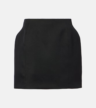 Minifalda de gabardina de lana | Balenciaga