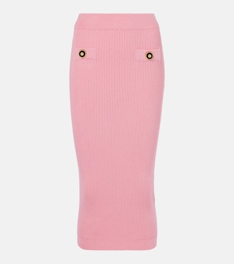 Ribbed-knit midi skirt | Balmain