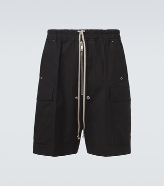 Cotton-blend poplin cargo shorts | Rick Owens