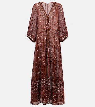 Robe longue en coton imprimé | Juliet Dunn