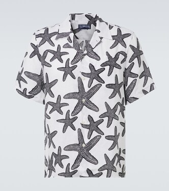 Printed linen bowling shirt | Vilebrequin