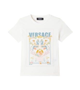 Printed cotton jersey T-shirt | Versace Kids