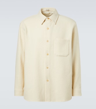 Wool tweed overshirt | Auralee