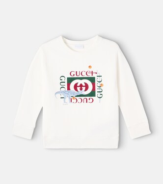 Double G cotton jersey sweater | Gucci Kids