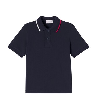 Cotton piqué polo shirt | Moncler Enfant