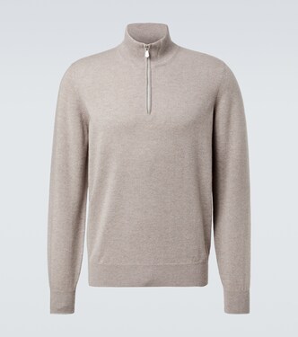 Cashmere half-zip sweater | Brunello Cucinelli