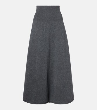 N°388 Ease cashmere-blend maxi skirt | Extreme Cashmere