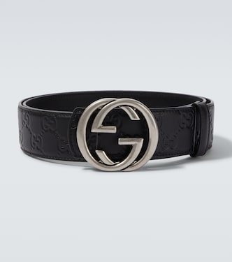 Interlocking G reversible leather belt | Gucci