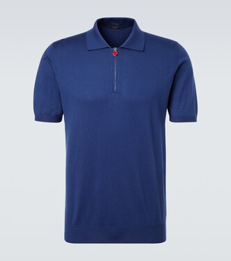 Cotton half-zip polo shirt | Kiton