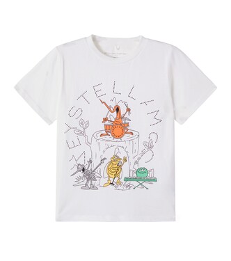 Logo printed cotton jersey T-shirt | Stella McCartney Kids