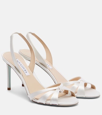 Slingback-Sandalen Tati 85 aus Satin | Aquazzura