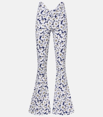 Floral flared jeans | Jean Paul Gaultier