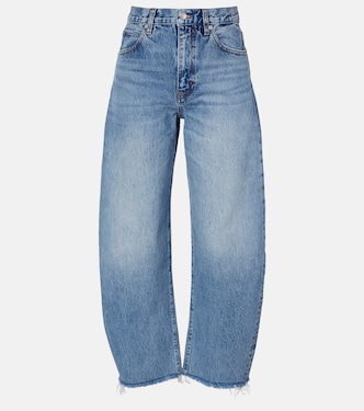Bubble cropped barrel-leg jeans | Frame