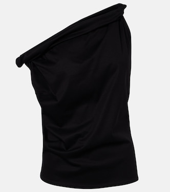 One-shoulder cotton-blend top | Róhe