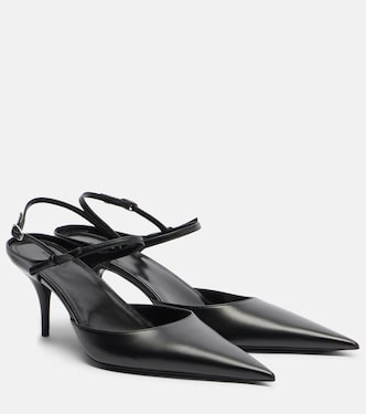 Avenue Bow leather slingback pumps | Balenciaga