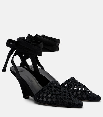Woven raffia-effect wedges | Jacquemus