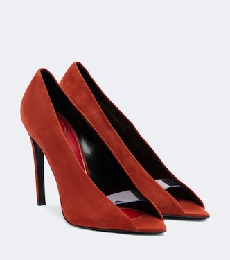 Révélé suede peep-toe pumps | Valentino Garavani