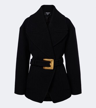 Zweireihiger Mantel aus Wolle | Balmain