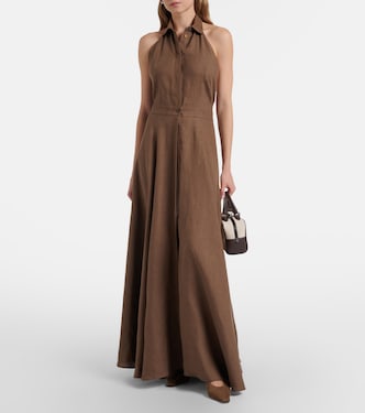 ralph lauren linen maxi dresses Linen Maxi Dress