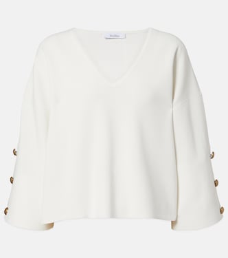 Embellished crêpe top | Max Mara