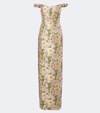 Vestido de fiesta de brocado floral | Markarian