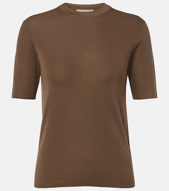 Ozzi silk-blend T-shirt | The Row