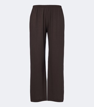 Milo cropped cotton wide-leg pants | Leset