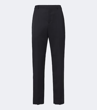 Wool gabardine straight pants | Saint Laurent