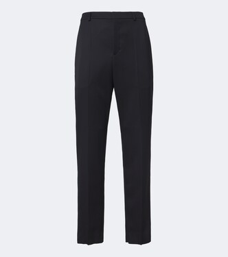 Wool gabardine straight pants | Saint Laurent