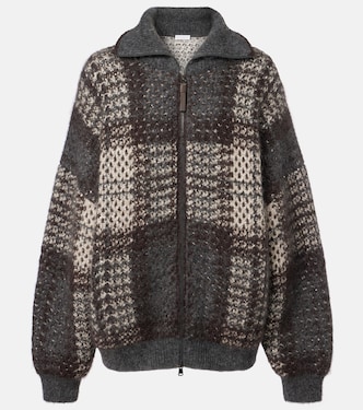 Checked sequined cardigan | Brunello Cucinelli