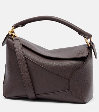 Puzzle Edge Small leather top-handle bag | Loewe