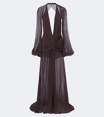 Fiorela chiffon maxi dress | De La Vali