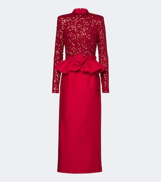 Sequined peplum gown | Rotate
