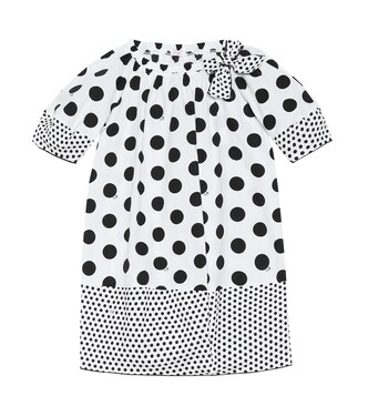 Polka-dot cotton dress | Il Gufo