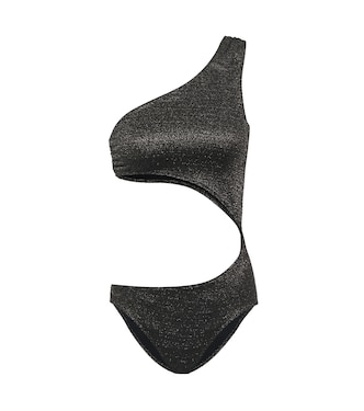 Maillot de bain Eugenie asymétrique métallisé | Lisa Marie Fernandez