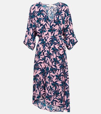 Robe midi à fleurs | Diane von Furstenberg