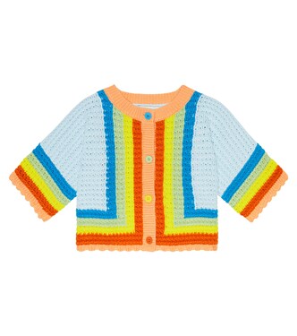 Striped cotton cardigan | Stella McCartney Kids