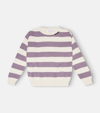 Striped cotton sweater | Brunello Cucinelli Kids