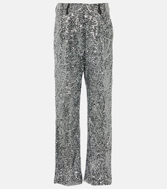 Pantalon droit Fox à sequins | Blazé Milano