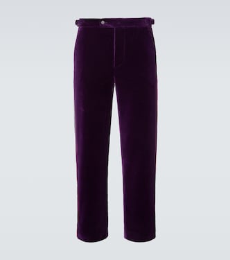 Showcase cotton velvet suit pants | Bode