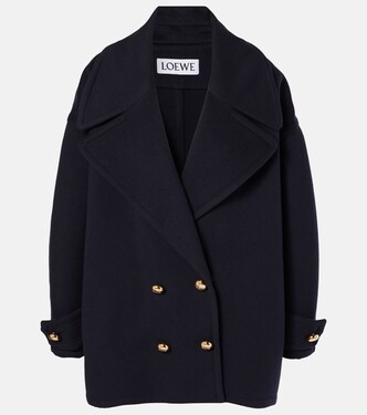 Pebble wool peacoat | Loewe