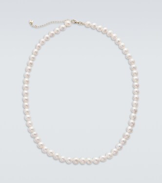 Halskette aus Süßwasserperlen mit 14kt Gelbgold | Mateo