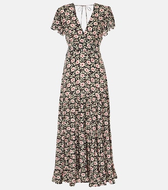 Robe longue Delicia à fleurs | Rixo