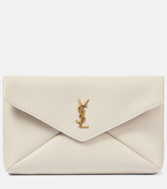 Cassandre Large leather clutch | Saint Laurent