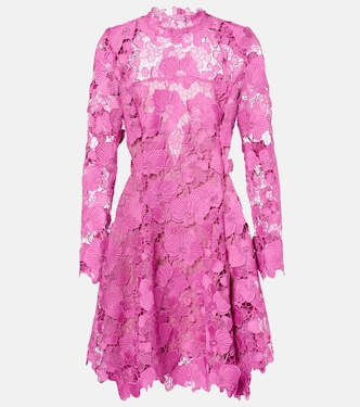 Floral lace minidress | Oscar de la Renta