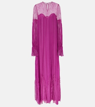 Renia silk-blend lace gown | Costarellos